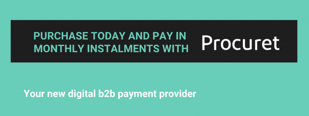Pay in monthly flexible payment plan instalments with Procuret
